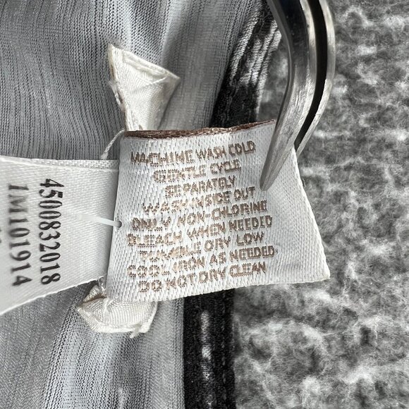 Chicos Womens Top 3 Extra Large Black White Zebra Print Sleeveless‎ Shirt - Picture 4 of 7